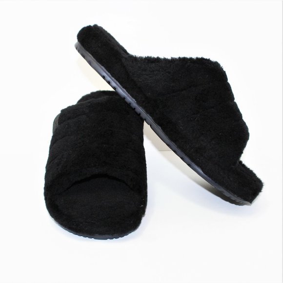 UGG Fluff Yeah Slide Sandals All Black New Men\'s 10 New main image 9